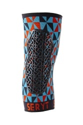 Protectii genunchi Seryt Arlecchino Light-blue Red S - Img 2