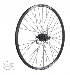 Roata spate 26 Force Basic Disc 559x19 butuc Shimano FHM475