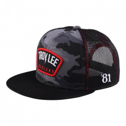 Sapca Troy Lee Designs Trucker Boltpatch Black Camo One Size Fits All OSFA