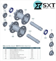 Set Butuci Boost SXT180-R97 -32H -Purple - Img 5