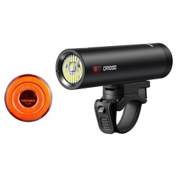 SET LUMINI PENTRU BICICLETA RAVEMEN LS20 (CR100+CL05)