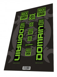 Set stickere adezive furca ROCKSHOX Domain Toxic Green 2023