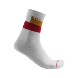 Sosete Castelli Blocco 15, Gri/Rosu/Portocaliu, S/M, 36-39