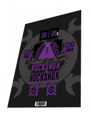 Stickere adezive amortizor ROCKSHOX Vivid R2C AIR Purple Black 2016
