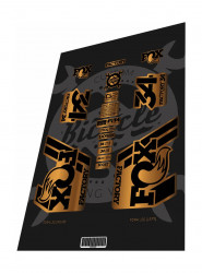 Stickere adezive furca FOX Factory 34 Kashima Gold 2019