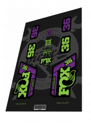 Stickere adezive furca FOX Performance Elite 36 2021 Purple Green