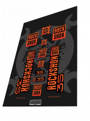 Stickere adezive furca ROCKSHOX 35 Gradient Orange 2020
