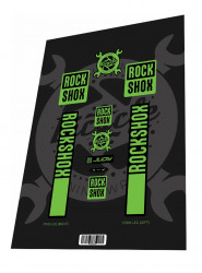 Stickere adezive furca ROCKSHOX Judy Toxic Green 2023