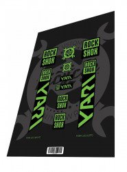 Stickere adezive furca ROCKSHOX Yari Toxic Green 2022