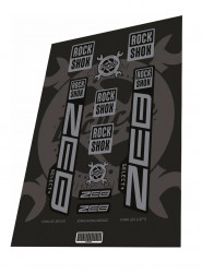 Stickere adezive furca ROCKSHOX Zeb Select Plus 2022 Black Grey