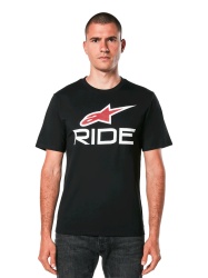Tricou Alpinestars Ride 4.0 CSF Tee Black/White/Red L
