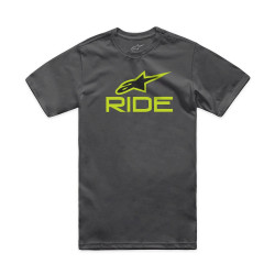 Tricou Alpinestars Ride 4.0 CSF Tee Charcoal/Lime/Black XL