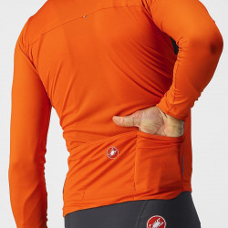 Tricou cu maneca lunga Castelli Prologo 7 LS Portocaliu/Antracit/Alb - Img 3