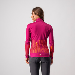 Tricou cu maneca lunga Castelli Sorpresa FZ de dama Magenta/Portocaliu - Img 2
