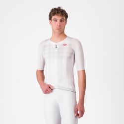 Tricou cu maneca scurta Castelli Aero Race 8S, pentru barbati, alb, XL - Img 1