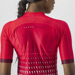 Tricou cu maneca scurta Castelli Climbers 2.0 W de dama Rosu/Visiniu