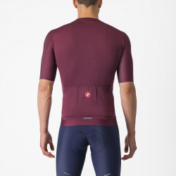 Tricou cu maneca scurta Castelli Espresso, pentru barbati, visiniu inchis/argintiu selenar, M - Img 2