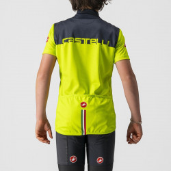 Tricou cu maneca scurta Castelli Neo Prologo pentru copii Galben Fluo/Bleumarin - Img 2