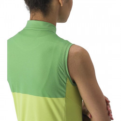 Tricou fara maneci Castelli Velocissima SL de dama Lime/Verde