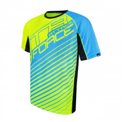 Tricou Force MTB Attack fluo/albastru