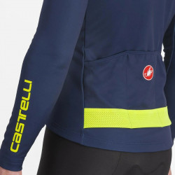 Tricou maneca lunga CASTELLI Puro 3 FZ Belgian Blue Yellow Fluo Reflex