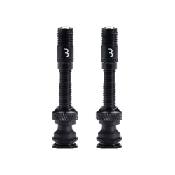 Valve tubeless BBB Valve CoreCap aluminiu negru 40mm set 2 bucati