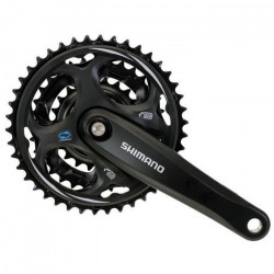 Angrenaj pedalier Shimano Altus FC-M311-l 42x32x22t brat 175mm 7/8V negru