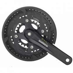 Angrenaj Shimano Alivio FC-M4010 cu Aparatoare Ax Octalink 9 V Brat 175mm Negru