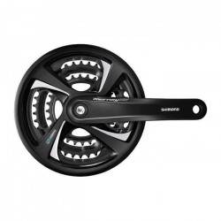 Angrenaj Shimano Tourney FC-TX801 3x6/7/8 V Negru cu Aparatoare Brat 170 mm - Img 2