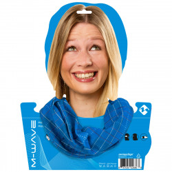 Bandana M-WAVE Albastru/Rosu Squared - Img 2