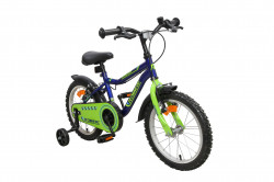 Bicicleta copii Robike Racer 16 Albastru/Verde - Img 2