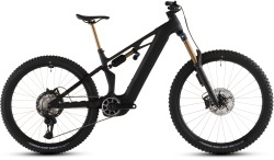 BICICLETA ELECTRICA CUBE STEREO HYBRID ONE77 HPC AT 800 CARBON GOLD - Img 4