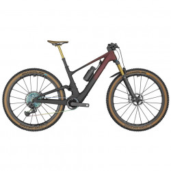 Bicicleta Electrica MTB Full Suspension SCOTT Lumen eRIDE 900 SL Candy Red Flakes-Raw Carbon