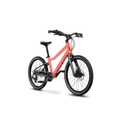 Bicicleta pentru copii WOOM 4 Explore Neon Coral