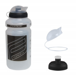 Bidon Force F 0.5l transparent/negru printat