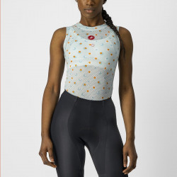 Bluza corp fara maneci Castelli PRO Mesh 3 W, de dama, Bleu/Portocaliu, S
