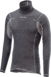 Bluza de corp cu guler Castelli Flanders Neck Warm Gri - Img 1
