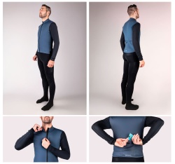 Bluza Force Endless cu maneca lunga albastru/negru M - Img 3