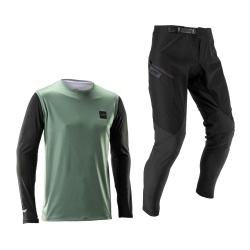 Bluza si Pantaloni Leatt Ride Kit MTB Gravity 1.0 Jr Mist Green XXS