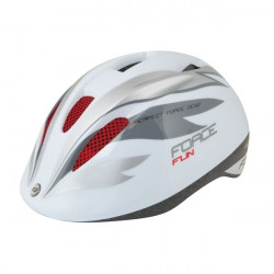 Casca copii Force Fun Stripes alb/gri M (52-56 cm)