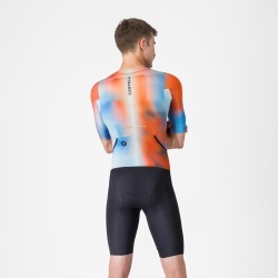 Costum triatlon cu maneca scurta TRI Castelli Free SanRemo 3 SS, pentru barbati, paprika/winter sky L - Img 2