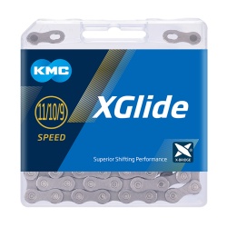 Lant KMC X-Glide Cues 9/10/11 viteze 126 Zale Gri - Img 2