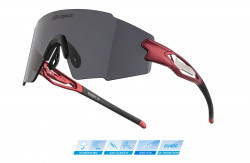 Ochelari Force Mantra Rosii, lentile negre