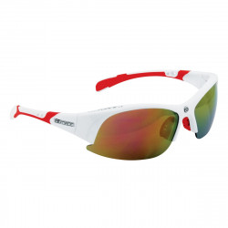 Ochelari Force Ultra albi cu lentila rosie