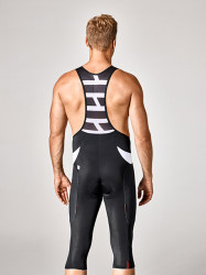 Pantaloni Ciclism CUBE Blackline 3/4 Black'n'White'n'Grey - Img 4