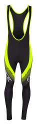 Pantaloni cu bretele si bazon Force F58 negru/fluo S
