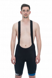 Pantaloni CUBE Teamline Bib Shorts Black Blue - Img 2