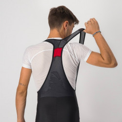 Pantaloni lungi cu bretele Castelli Velocissimo 5 Negru/Rosu Reflex - Img 4