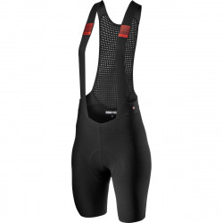 Pantaloni scurti cu bretele Castelli Premio Black W de dama Negru
