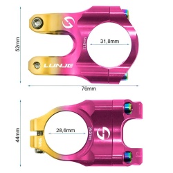 Pipa EWPM-003 31.8mm roz/galben - Img 3
